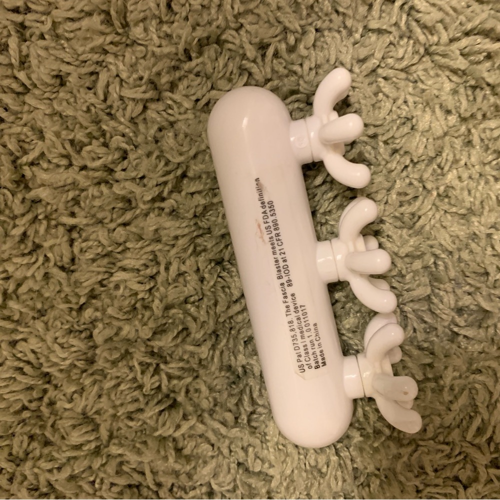 White Bath & Body Tool with Unique Shape